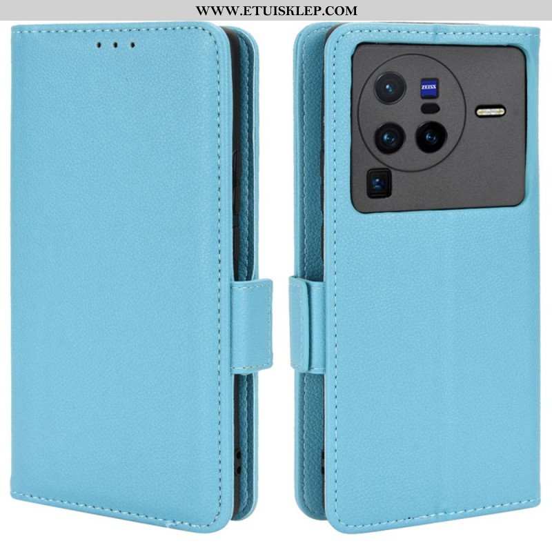 Etui Na Telefon Pokrowce do Vivo X80 Pro Etui Folio Flap Double Nowe Kolory